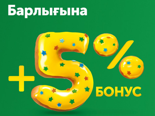 Halyk Bank клиенттеріне 5% бонус береді