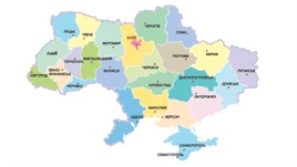 Украина картасы. (Көрнекі сурет)