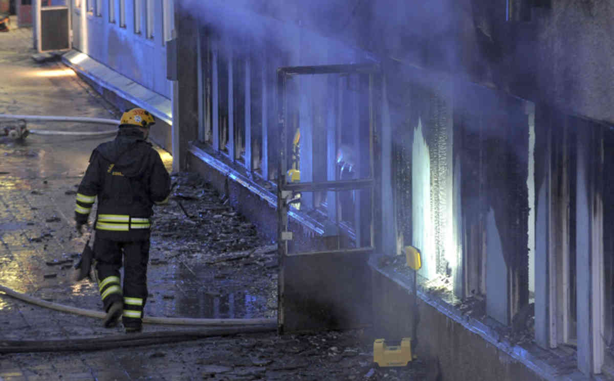 SWEDEN MOSQUE FIRE