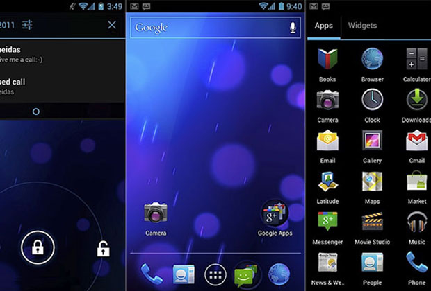 В Android 4.0 система подверглась редизайну