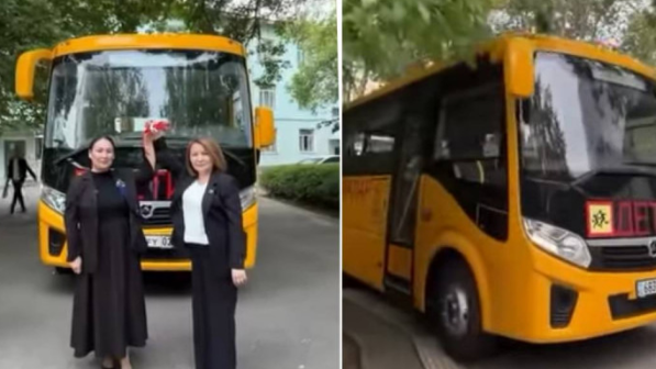 Алматыдағы мамандандырылған музыка мектеп-интернаттарына жаңа автобустар берілді