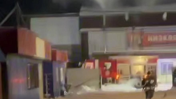 СҚО, Булаев қаласындағы базарда өрт болды